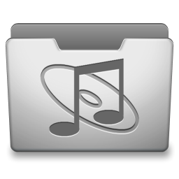 Aluminum Grey Music Icon 256x256 png